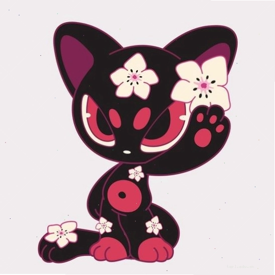 Cô gái chibi hình mèo dễ thương