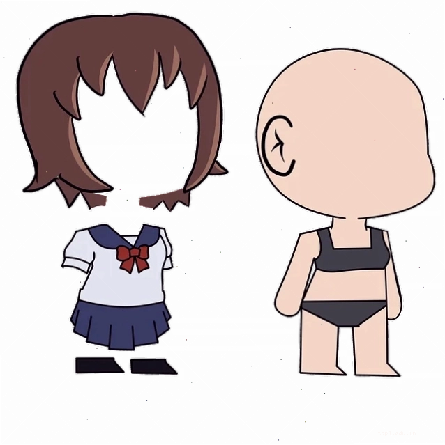 Cô gái chibi theo phong cách hoạt hình anime