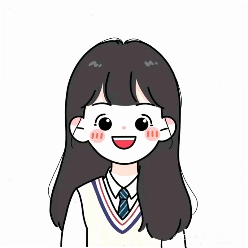 Cô gái chibi trong bộ đồng phục, cầm sách