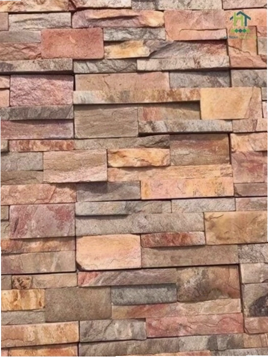 Đá ghép vàng slate dùng trang trí tiểu cảnh sân vườn