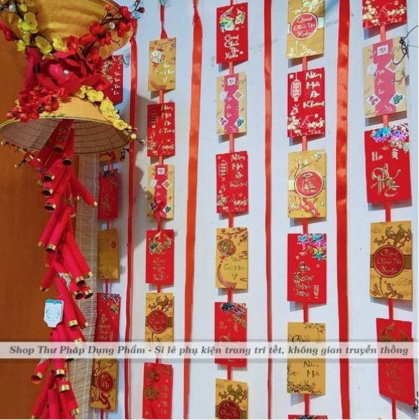 Dải lụa trang trí Tết