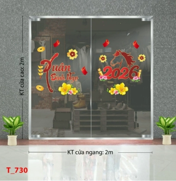Decal dán Tết - Tết xuân 730