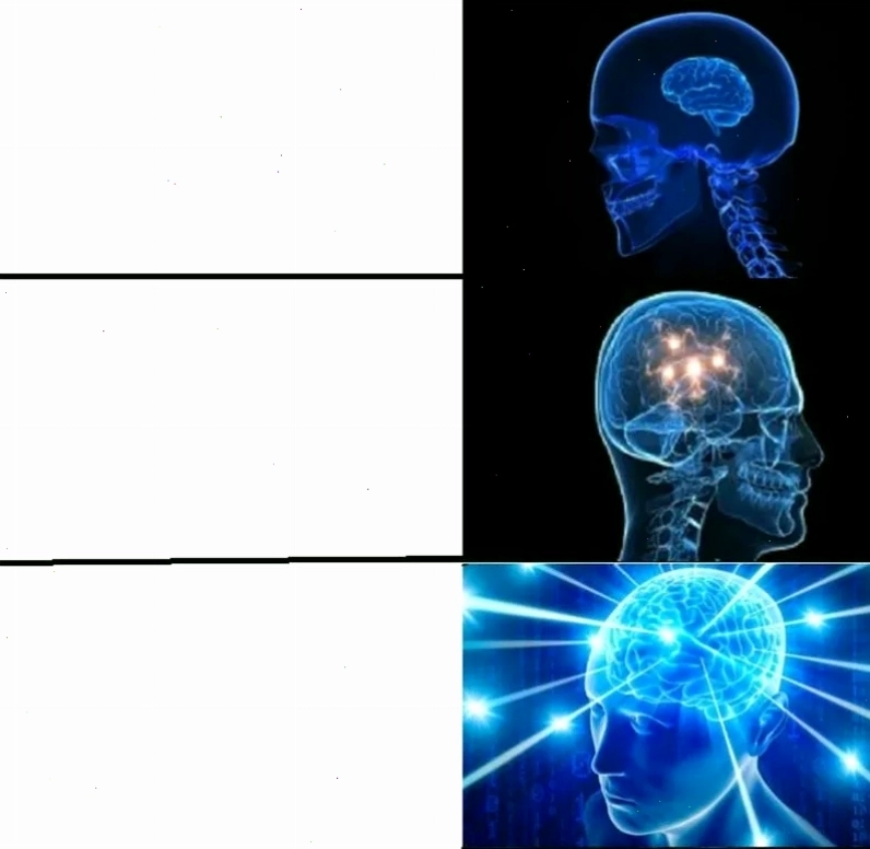 Galaxy Brain Meme Template