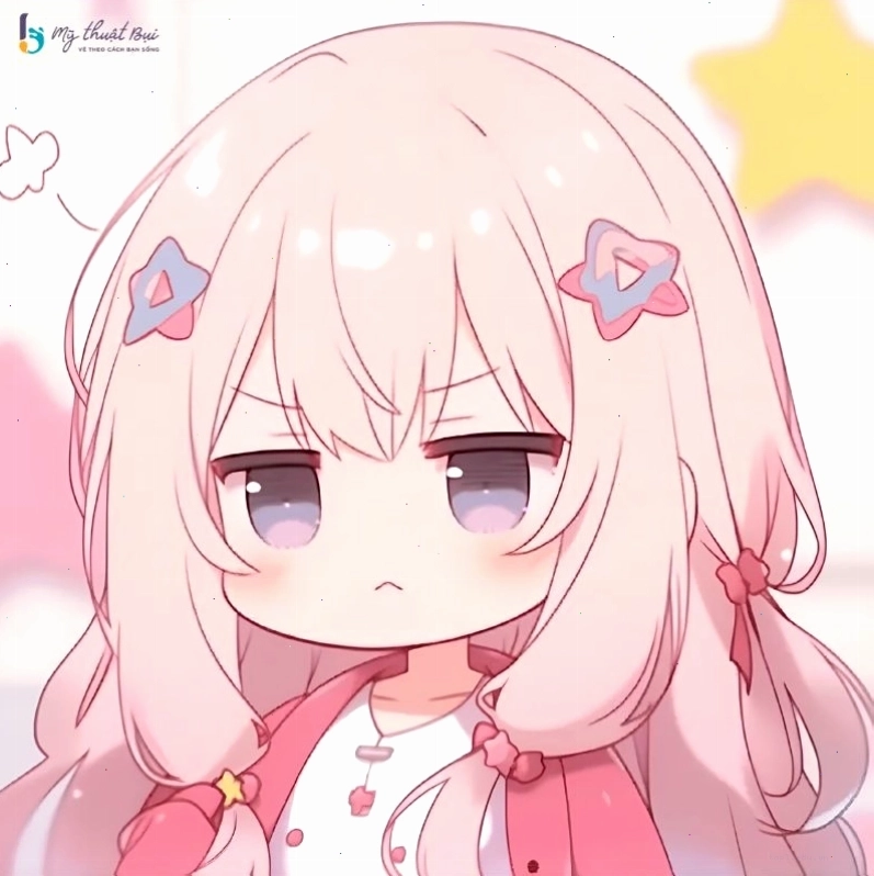 Hình ảnh chibi nữ dễ thương trong trang phục váy xòe