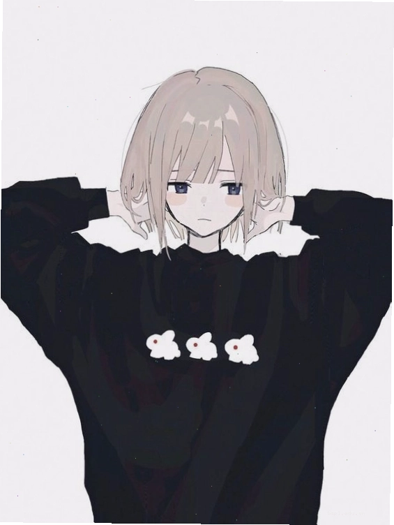 Hình avatar anime nữ ngầu với mái tóc ngắn cá tính