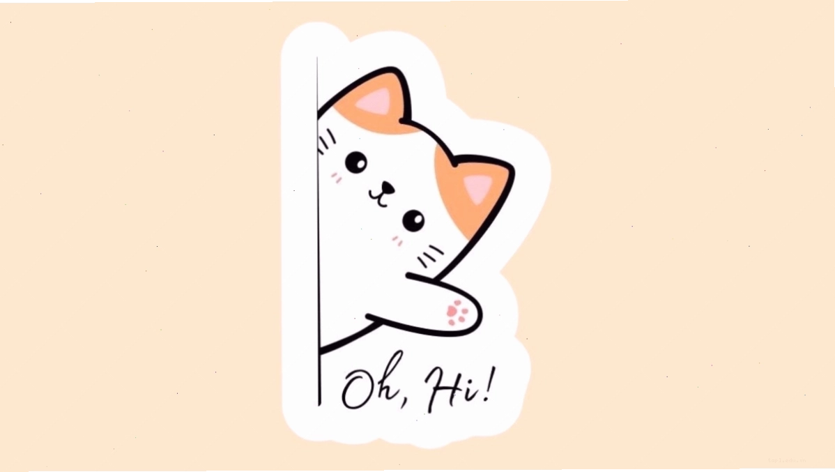 Hình mèo chibi đang ngủ