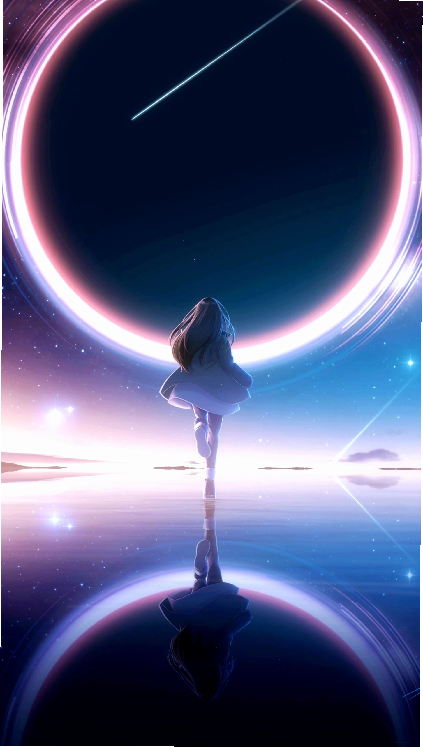 Hình nền anime dễ thương, huyền ảo cho điện thoại nữ