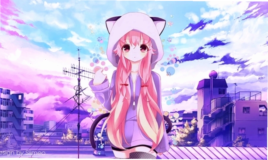 Hình nền anime dễ thương với màu sắc tươi sáng