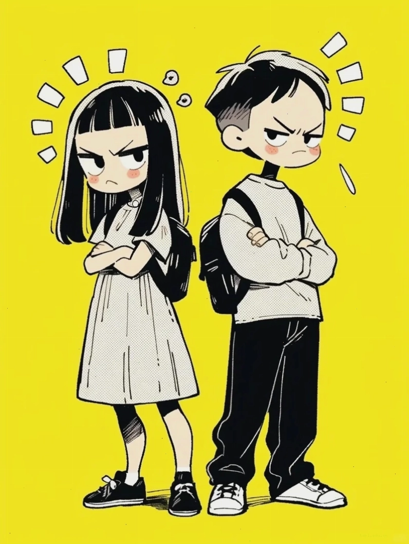 Hình nền đôi chibi dễ thương