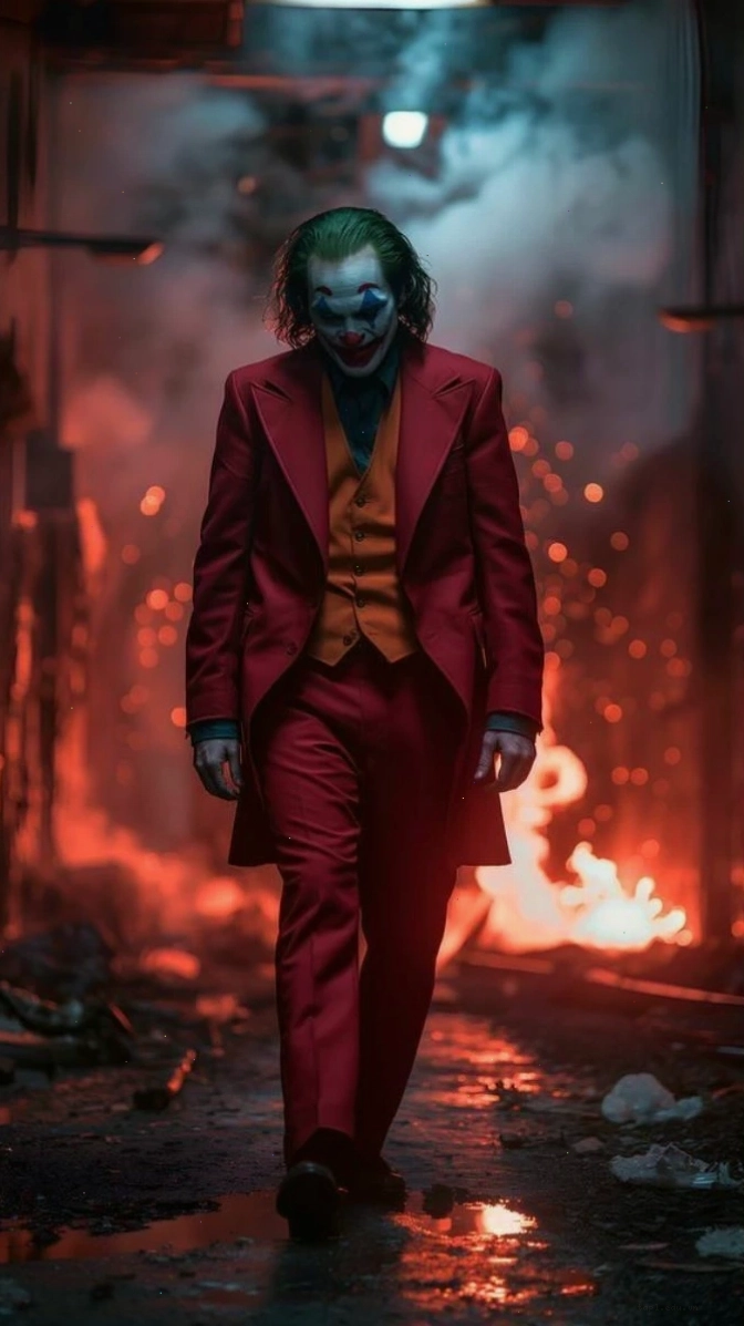 Hình nền Joker kinh điển với phong cách nghệ thuật ấn tượng