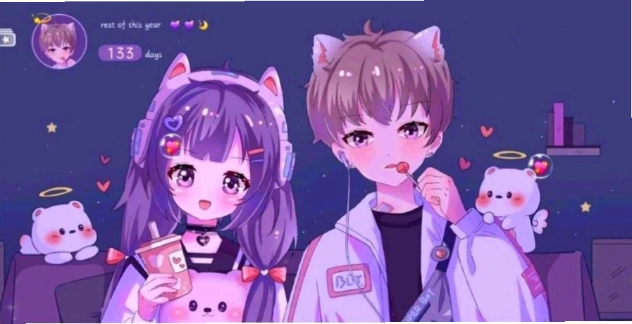 Hình nền máy tính anime cô gái trong trang phục học sinh