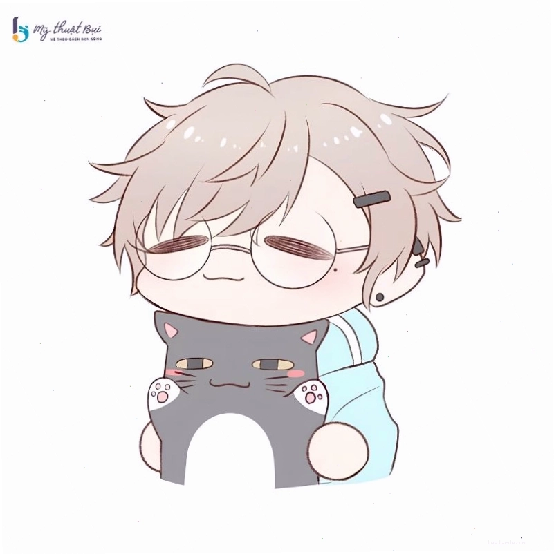 Hình người chibi nam với phong cách năng động và cá tính