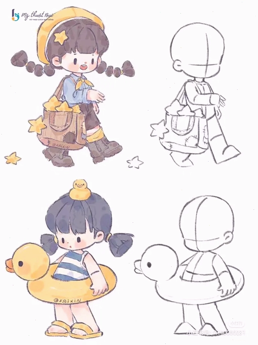 Học vẽ chibi với các bước cơ bản