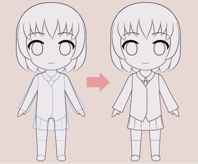 Hướng dẫn từng bước vẽ nhân vật chibi một cách chi tiết