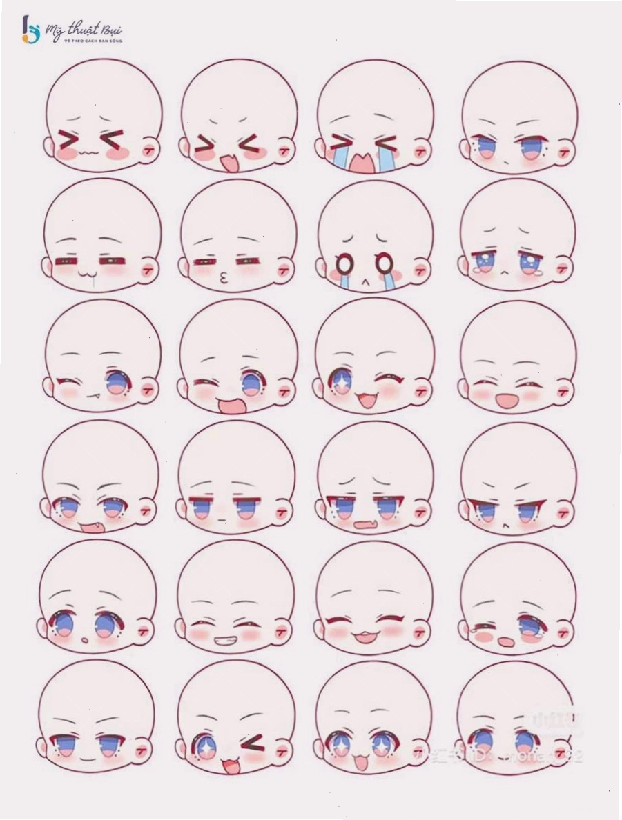 Hướng dẫn vẽ mắt chibi nam chi tiết