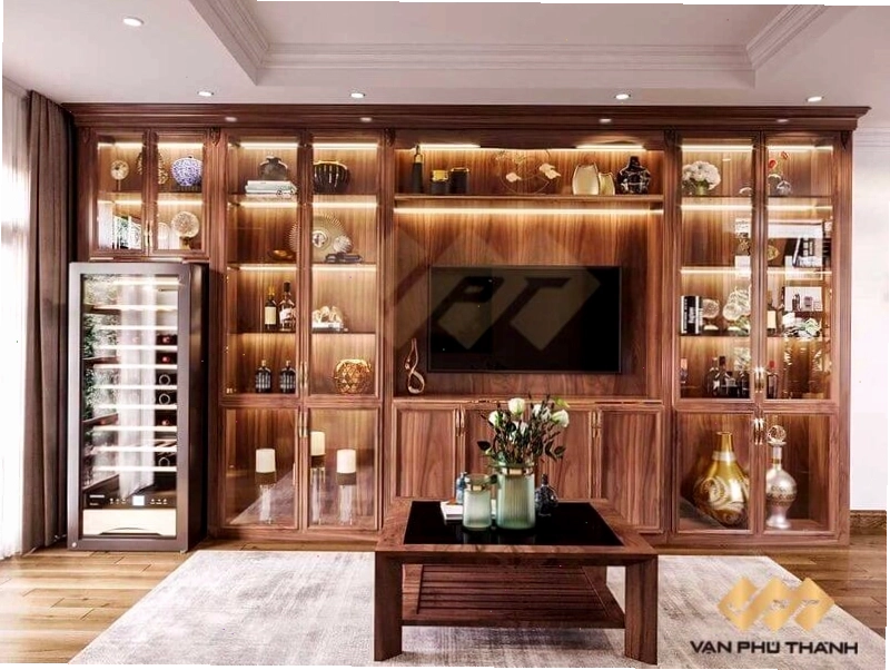 Mẫu kệ tủ phòng khách đẹp, tối ưu không gian