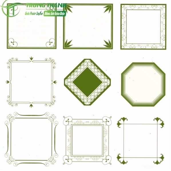 Mẫu khung viền hoa văn vector đẹp mắt, phù hợp cho nhiều mục đích thiết kế.