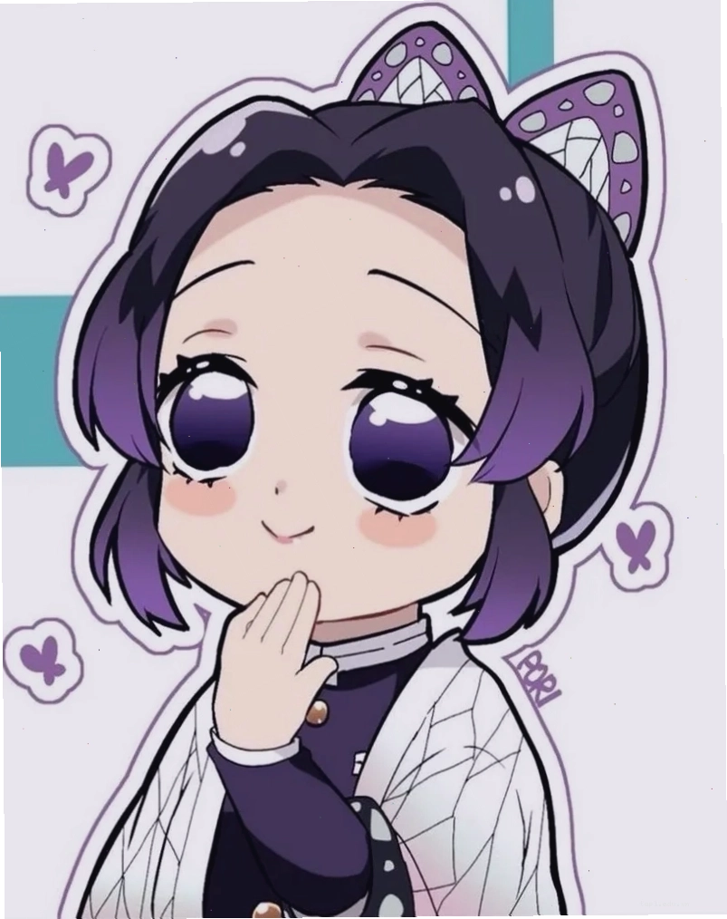 Mẫu Shinobu chibi dễ vẽ cho người mới bắt đầu