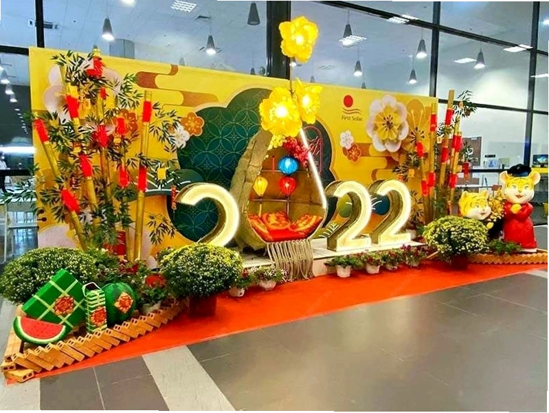 Mẫu tiểu cảnh Tết 2022 đẹp, phá cách