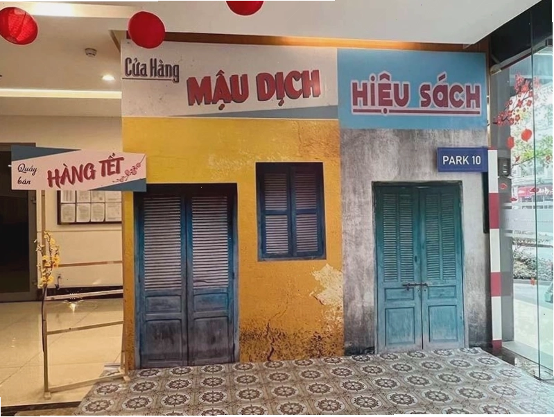 Mẫu trang trí tiểu cảnh Tết xưa, hoài niệm với các chi tiết mộc mạc