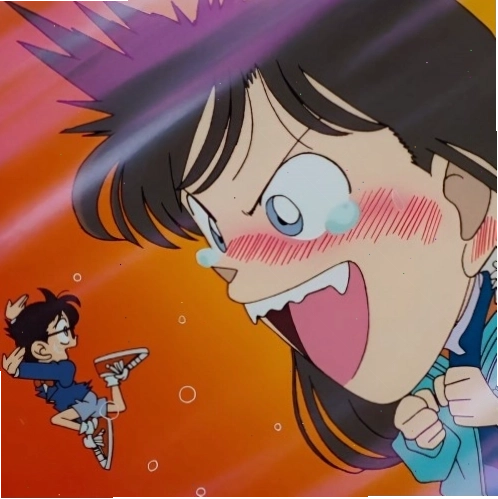 Meme Conan với dòng chữ hài hước