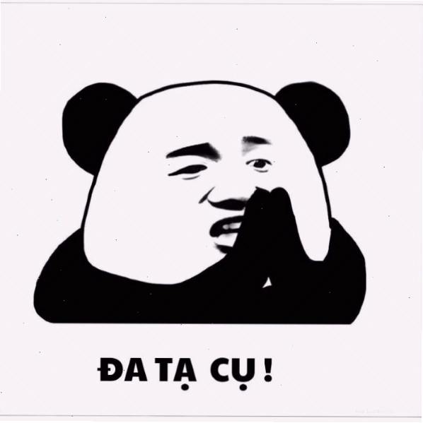 Meme đa tạ hình gấu trúc siêu đáng yêu