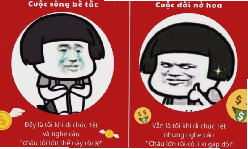 Meme Tết con ngựa 2026 vui nhộn và tràn đầy sức sống