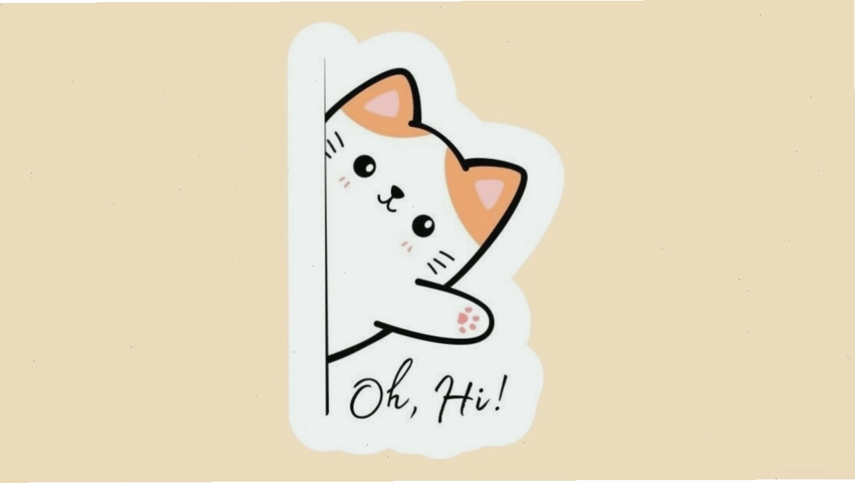 Mèo con chibi đeo kính và đọc sách