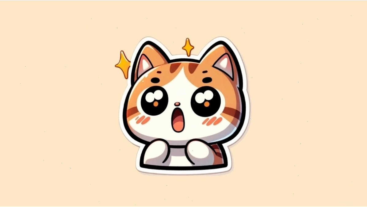 Mèo cute chibi thể hiện các hành động ngộ nghĩnh như nhảy múa và chơi đùa