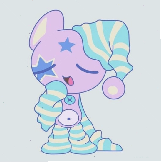 Nhân vật anime chibi dễ thương trong bộ đồ ngủ