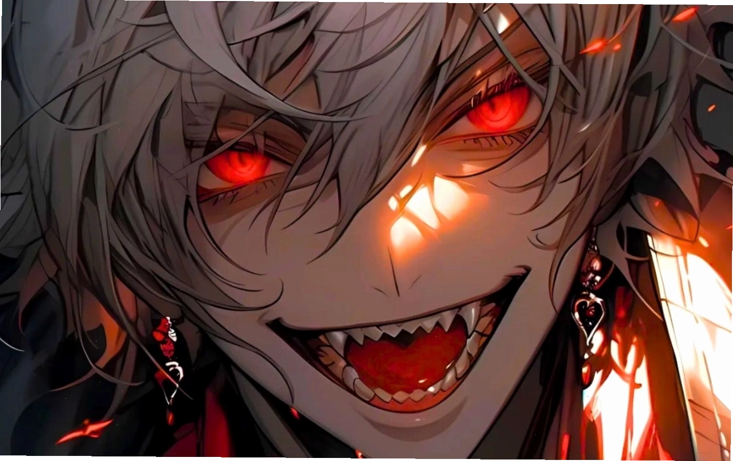 Nhân vật anime phản diện cực ngầu với trang phục và biểu cảm ấn tượng