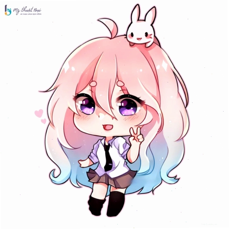 Nhân vật chibi girl trong trang phục cô giáo