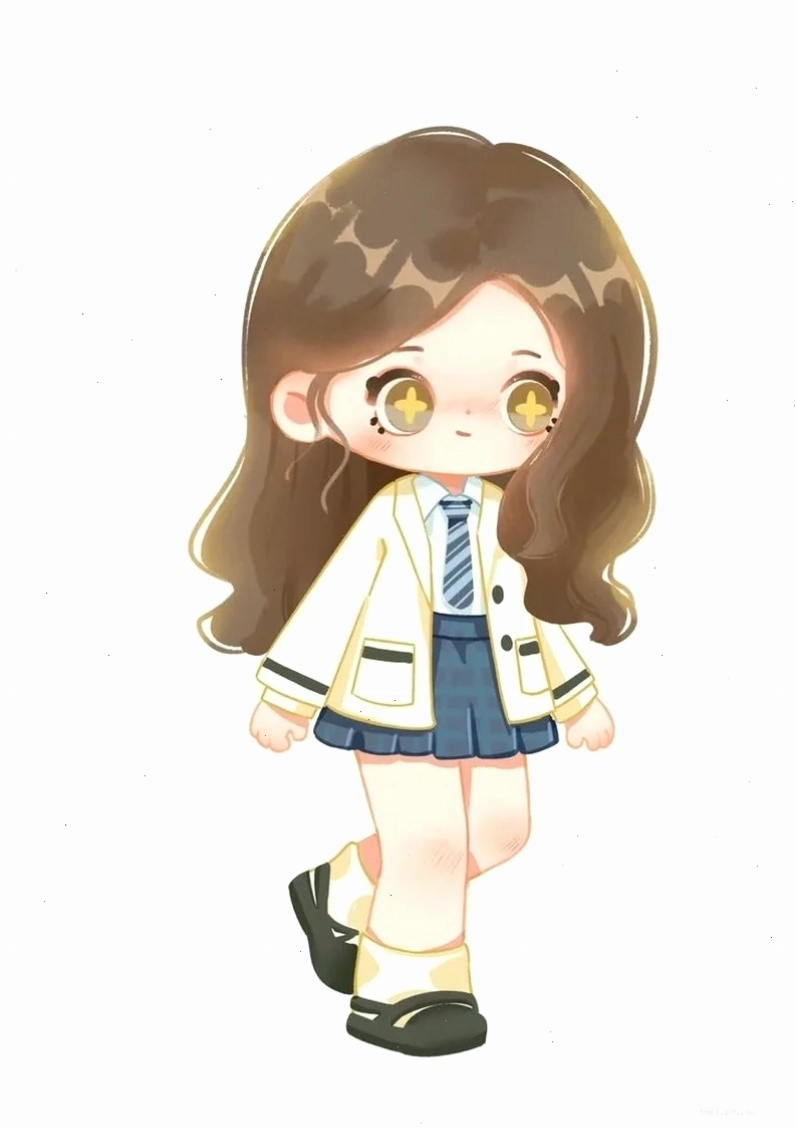Nhóm nữ sinh chibi vui vẻ