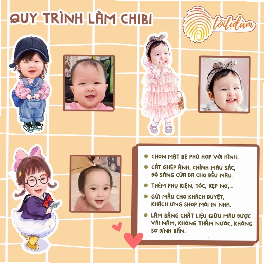 Quy trình làm Chibi cho bé