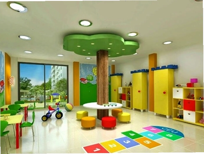 Sử dụng màu sắc tươi sáng và hài hòa trong trang trí lớp học mầm non