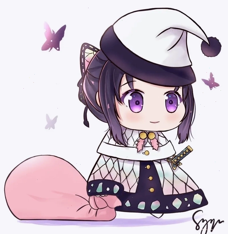 Tải ngay ảnh Shinobu chibi đáng yêu nhất với biểu cảm ngộ nghĩnh
