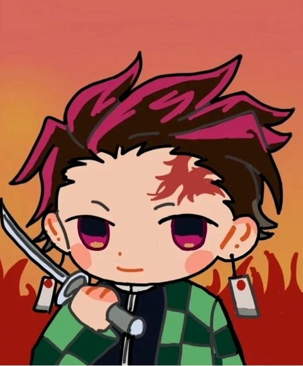 Tanjiro chibi phiên bản 3D ấn tượng