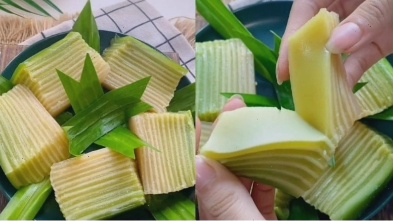 Thành phẩm bánh da lợn dứa thơm ngon