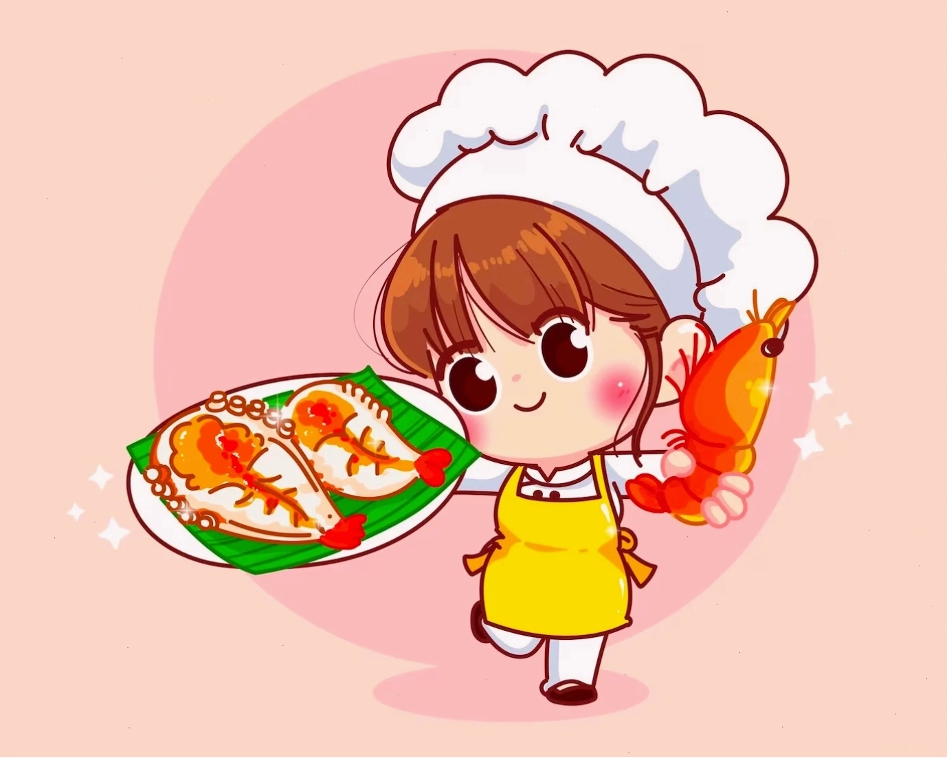 Thiết kế logo chibi cute dễ thương đáng yêu ngộ nghĩnh