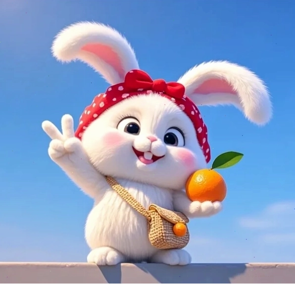 Thỏ con chibi với vẻ ngoài đáng yêu