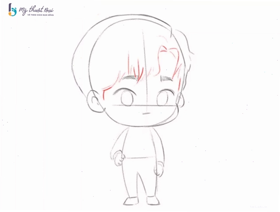 Thử nghiệm các kiểu tóc khác nhau cho chibi nam