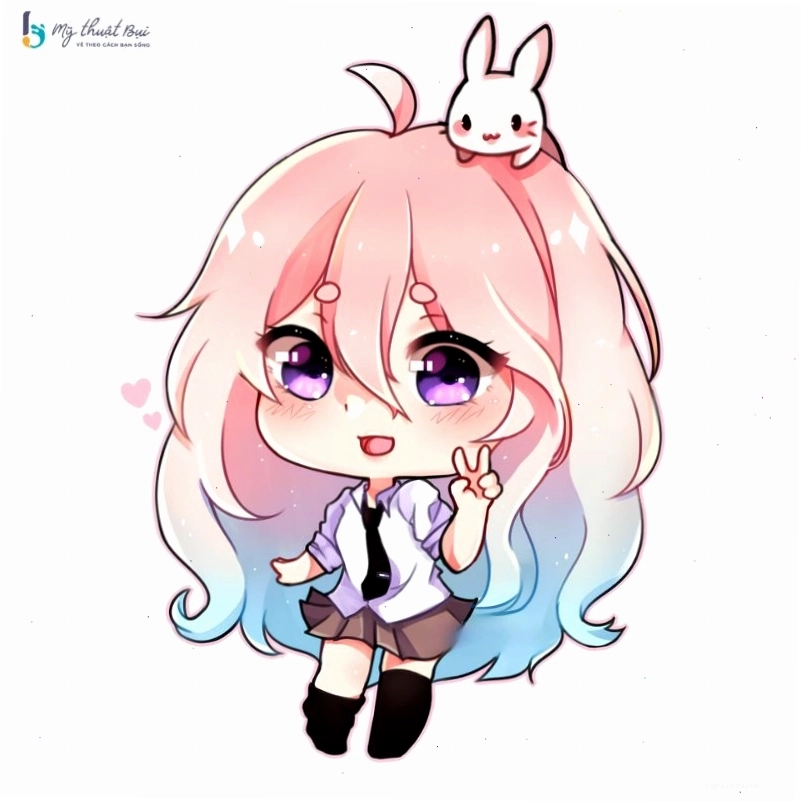 Tổng hợp các hình vẽ chibi nữ với nhiều phong cách và biểu cảm khác nhau