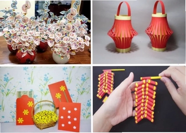 Trang trí ngày Tết bằng đồ handmade độc đáo