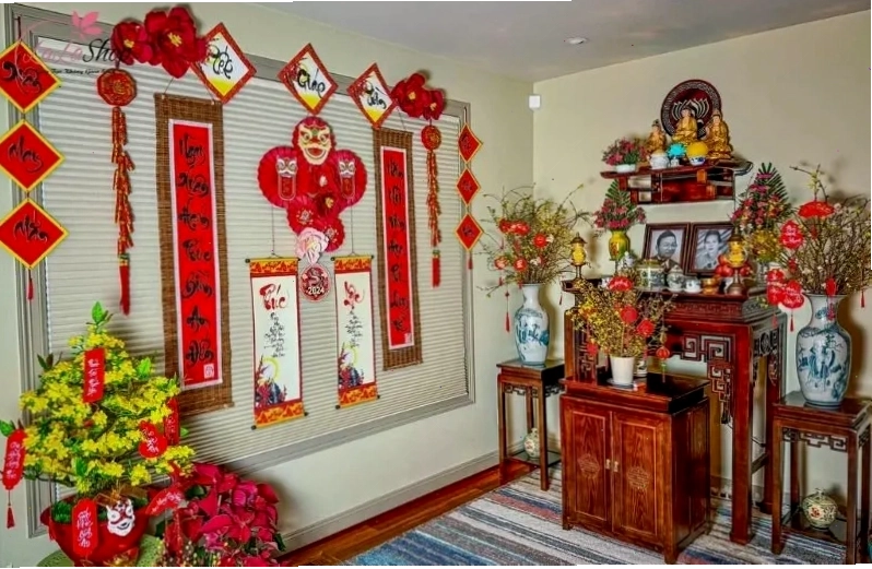 Trang trí nhà cửa ngày Tết để đón may mắn và bình an