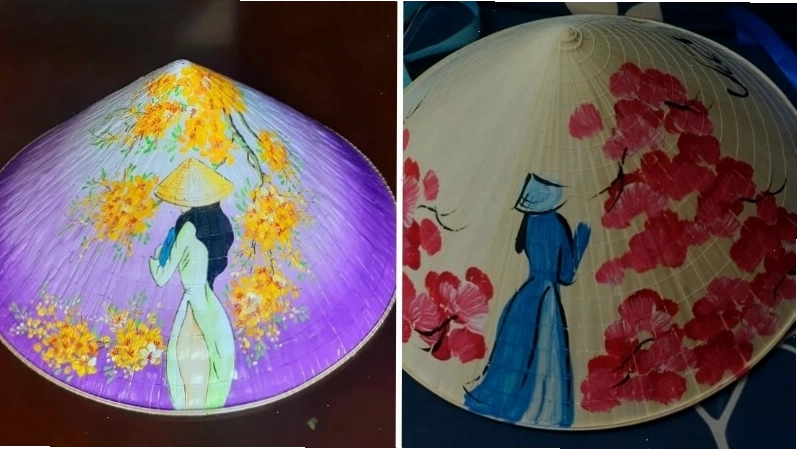 Trang trí nón lá chủ đề cô giáo