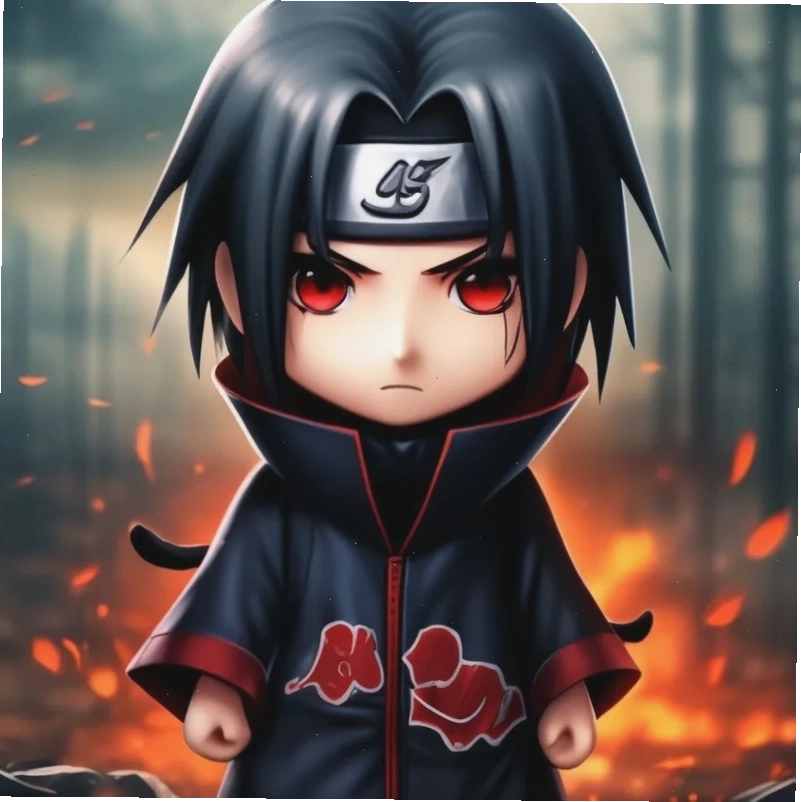 Trang trí sổ tay với Itachi Chibi Pin