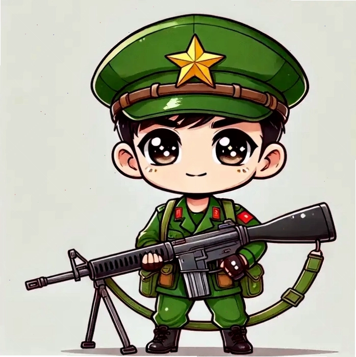 Tuyển chọn hình chibi bộ đội cute không thể rời mắt