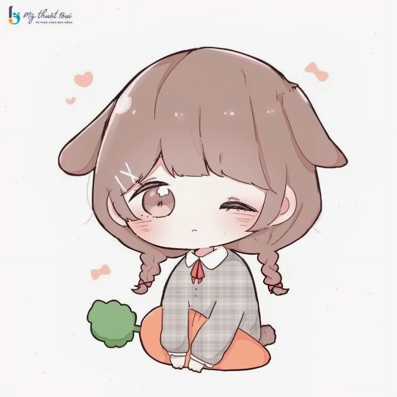 Vẽ chi tiết khuôn mặt chibi đáng yêu