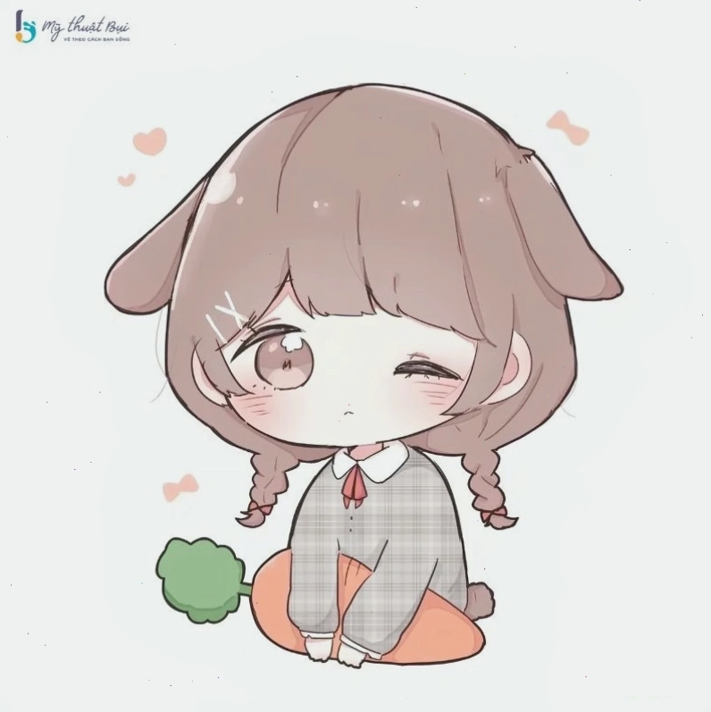 Vẽ chibi nữ với biểu cảm ngạc nhiên