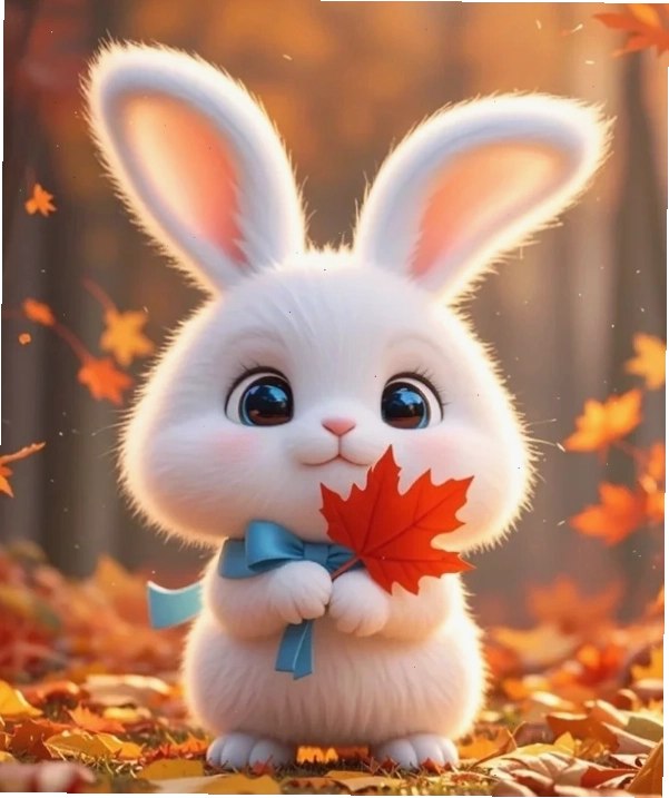Vẻ dễ thương của thỏ chibi